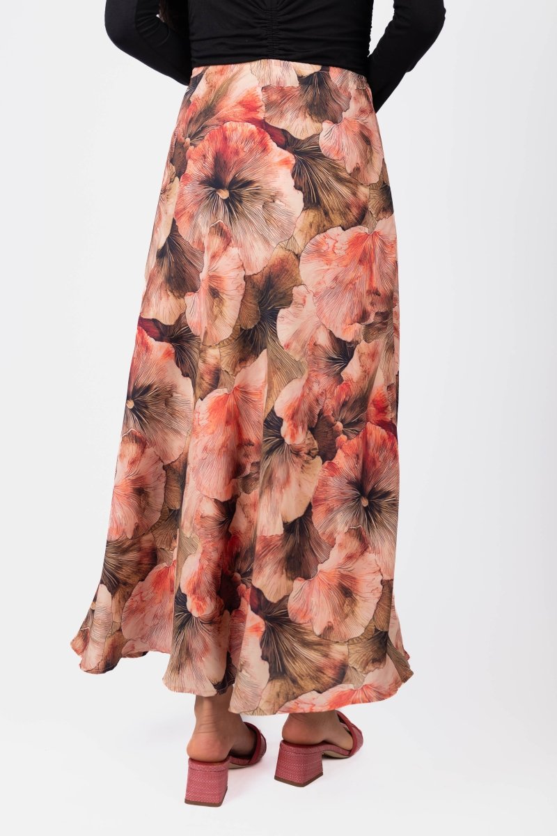 Dakota Skirt (Burgundy/Brown) - Skirt - Yakira Bella