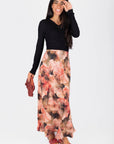 Dakota Skirt (Burgundy/Brown) - Skirt - Yakira Bella