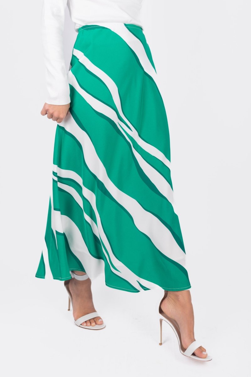 DAKOTA SKIRT (GREEN/DARK GREEN) - Skirt - Yakira Bella