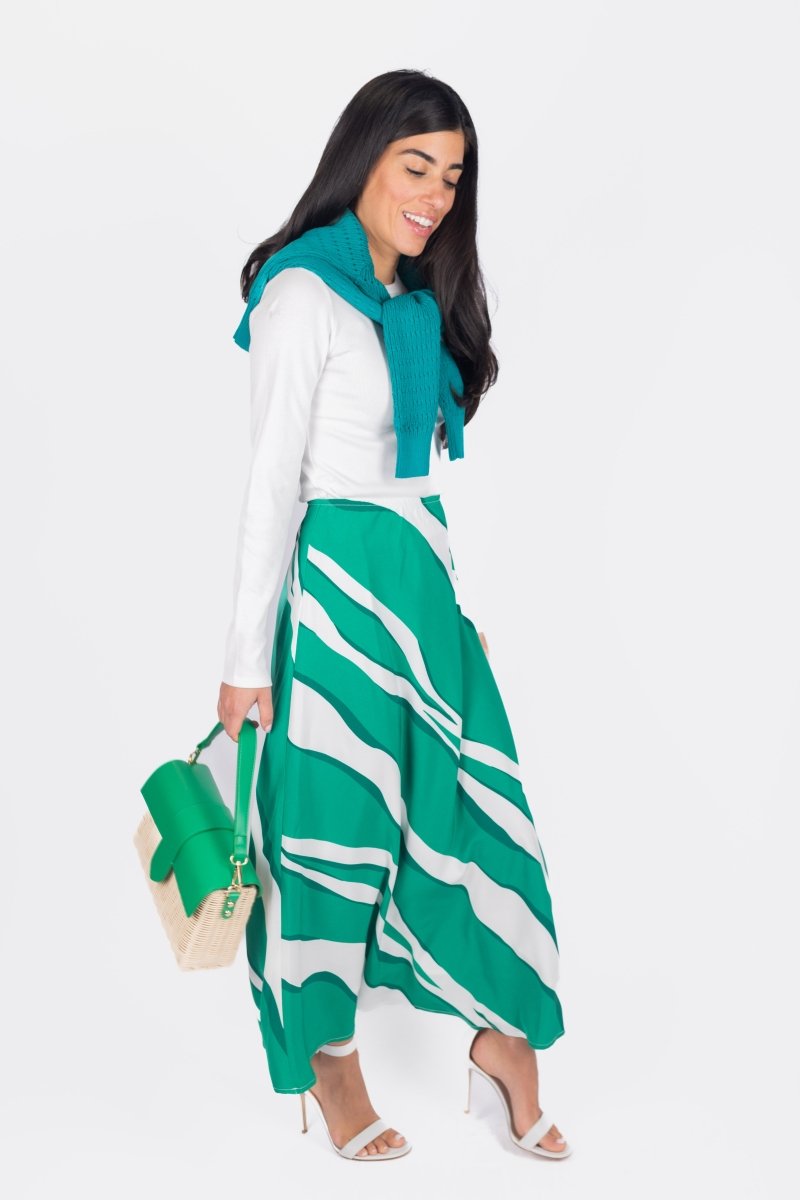 DAKOTA SKIRT (GREEN/DARK GREEN) - Skirt - Yakira Bella