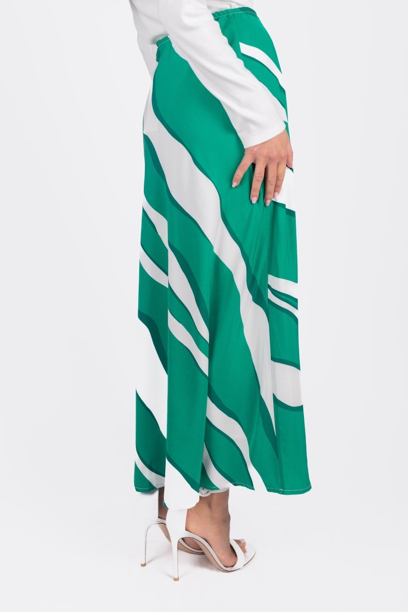 DAKOTA SKIRT (GREEN/DARK GREEN) - Skirt - Yakira Bella