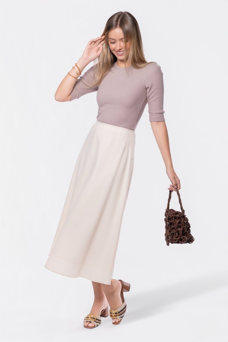 Dakota Skirt (Ivory Solid) - Skirt - Yakira Bella