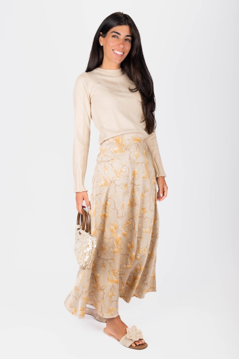 Dakota Skirt (Khaki Brown) - Skirt - Yakira Bella