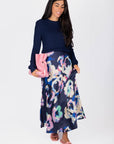Dakota Skirt (Navy/Multi) - Skirt - Yakira Bella