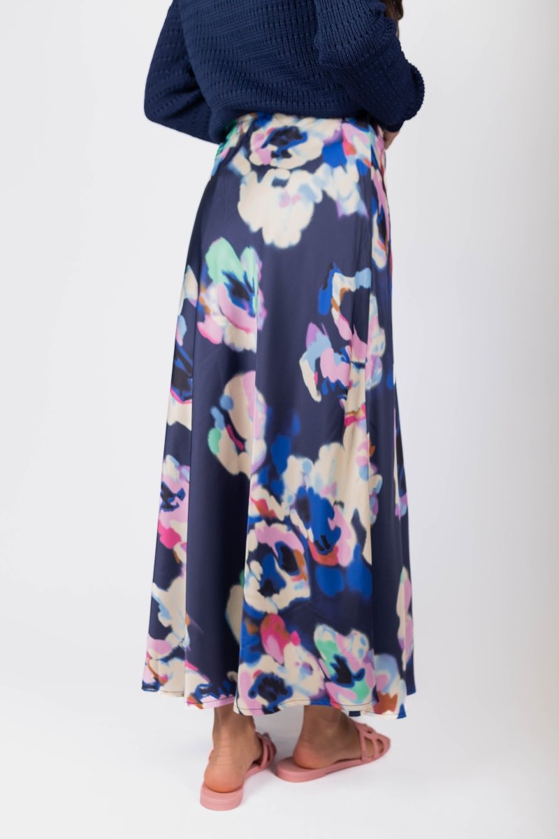 Dakota Skirt (Navy/Multi) - Skirt - Yakira Bella