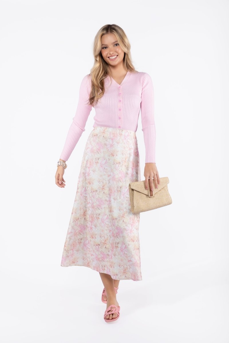 Dakota Skirt (Peach/Pink) - Skirt - Yakira Bella