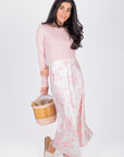 DAKOTA SKIRT (PINK FLOWER) - Skirt - Yakira Bella