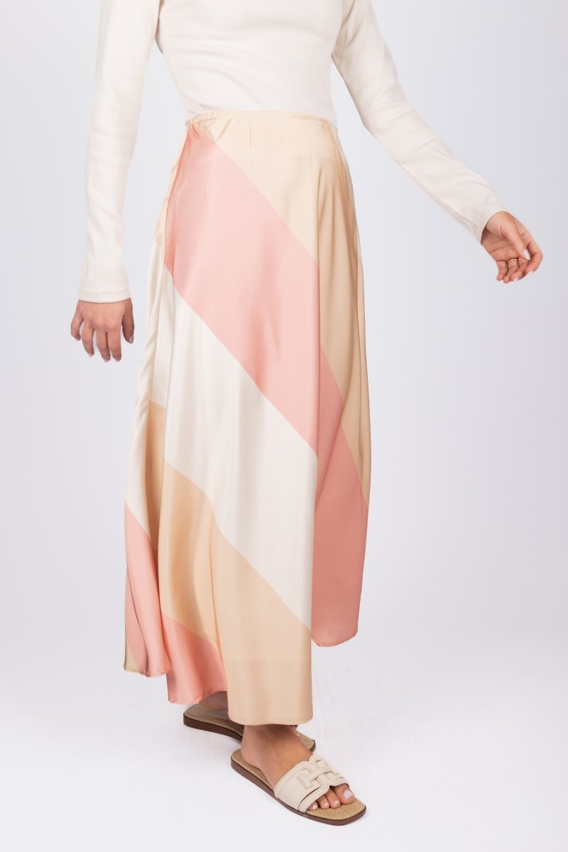 DAKOTA SKIRT (PINK/IVORY) - Skirt - Yakira Bella