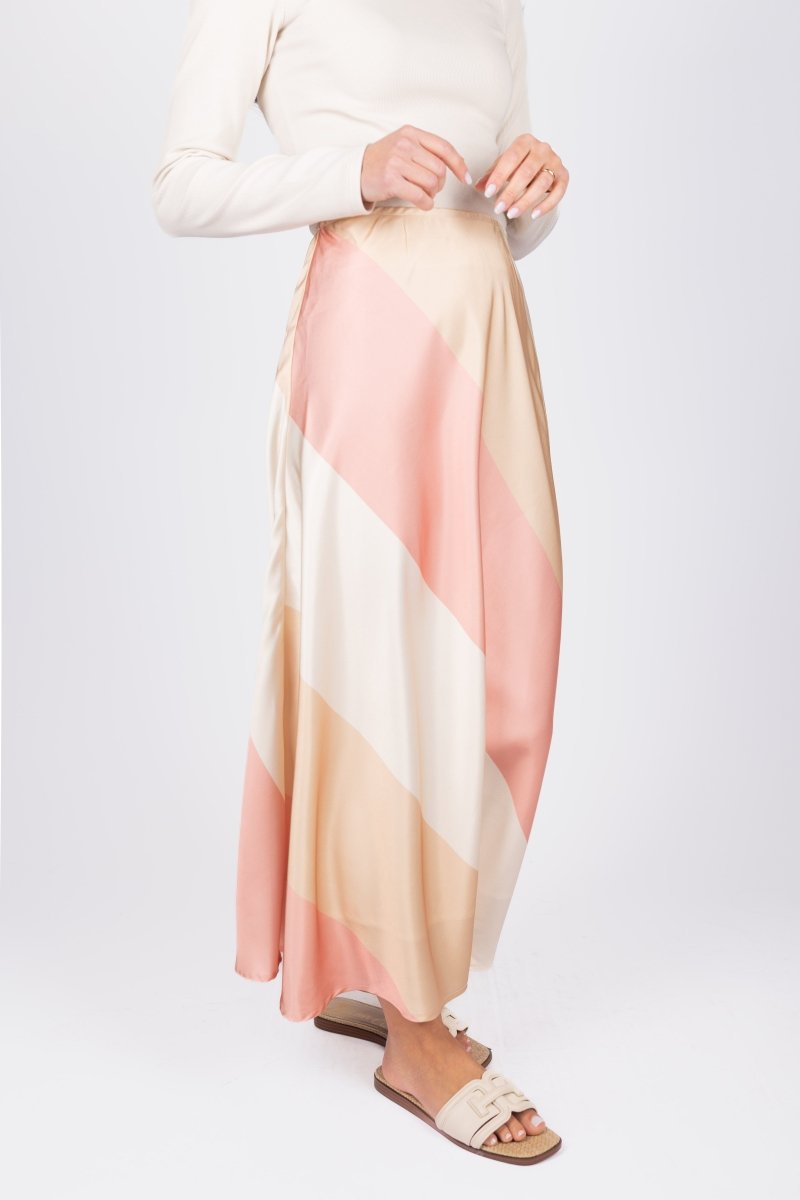 DAKOTA SKIRT (PINK/IVORY) - Skirt - Yakira Bella