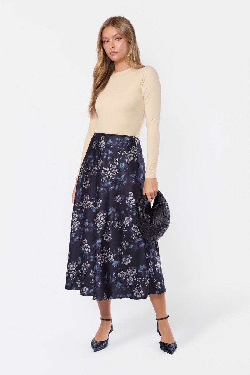 Dakota Skirt (Purple Ivory) - Skirt - Yakira Bella