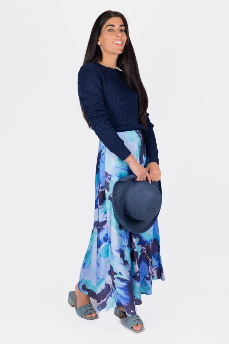 DAKOTA SKIRT (PURPLE PATTERN) - Skirt - Yakira Bella