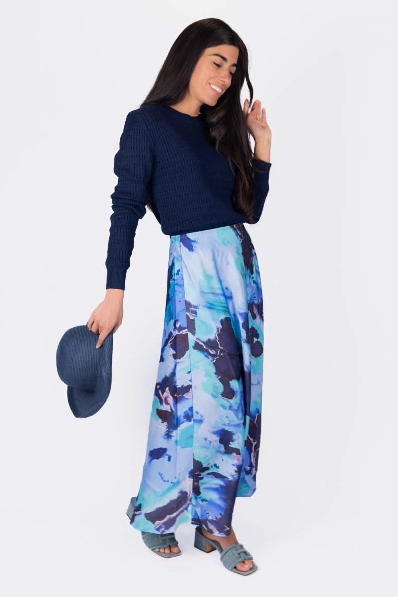 DAKOTA SKIRT (PURPLE PATTERN) - Skirt - Yakira Bella