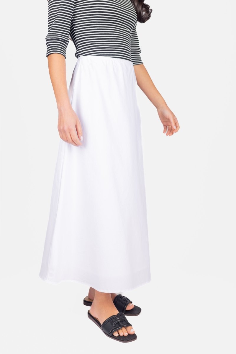 DAKOTA SKIRT (WHITE SOLID) - Skirt - Yakira Bella