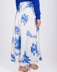 DAKOTA SKIRT (WHITE/BLUE) - Skirt - Yakira Bella