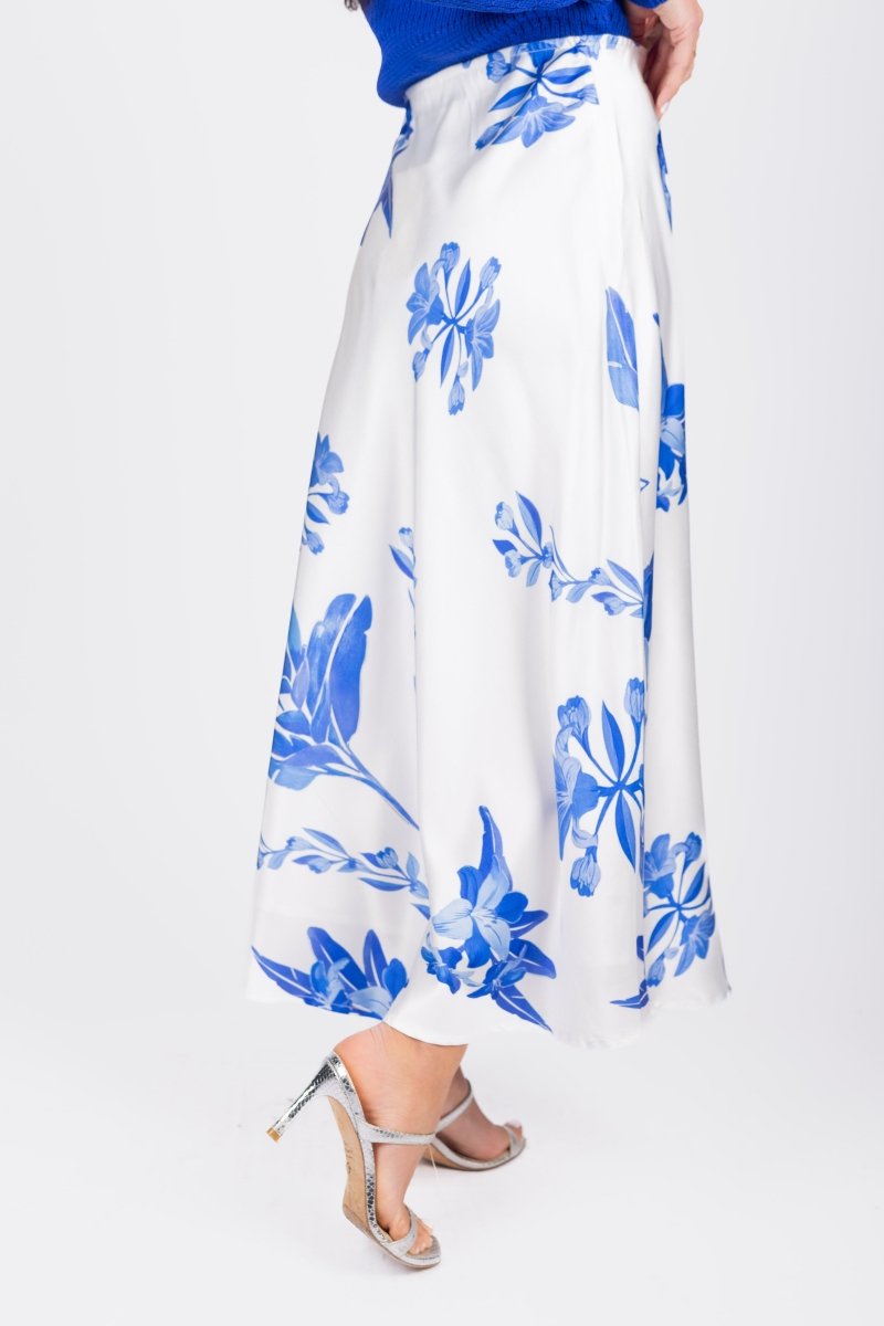 DAKOTA SKIRT (WHITE/BLUE) - Skirt - Yakira Bella