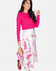 DAKOTA SKIRT (WHITE/PINK) - Skirt - Yakira Bella