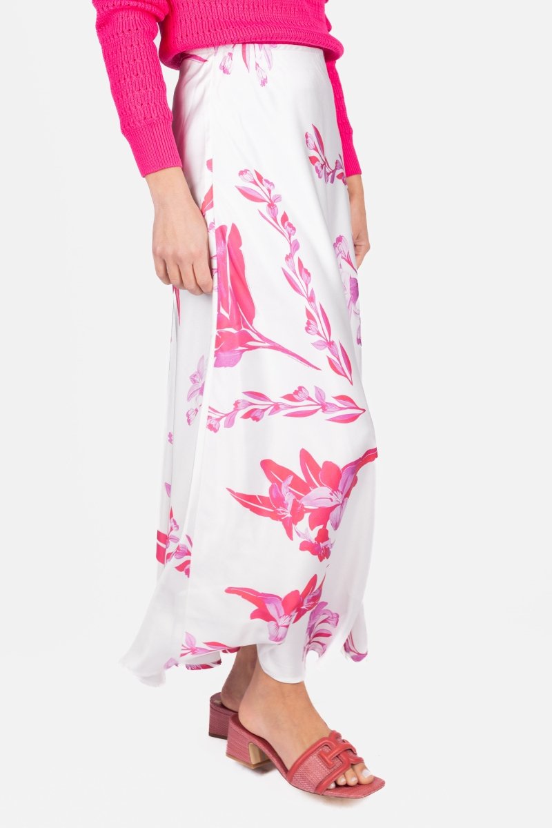 DAKOTA SKIRT (WHITE/PINK) - Skirt - Yakira Bella