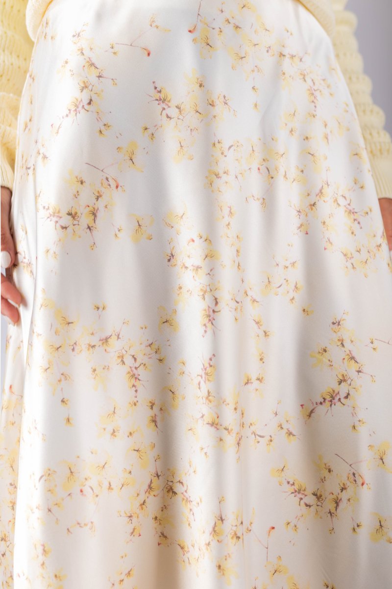 Dakota Skirt (Yellow Flower) - Skirt - Yakira Bella