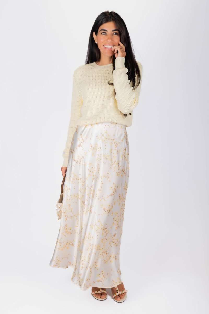 Dakota Skirt (Yellow Flower) - Skirt - Yakira Bella