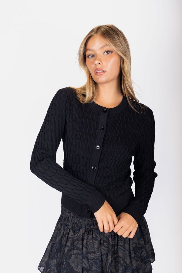 Danika Cardigan (Black) - Top - Yakira Bella