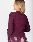 Danika Cardigan (Burgundy) - Top - Yakira Bella