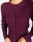 Danika Cardigan (Burgundy) - Top - Yakira Bella