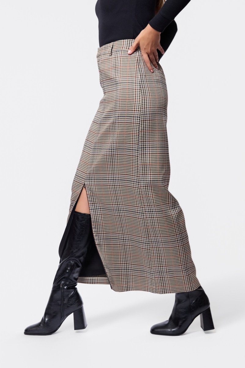 Delia Skirt (Brown) - Skirt - Yakira Bella