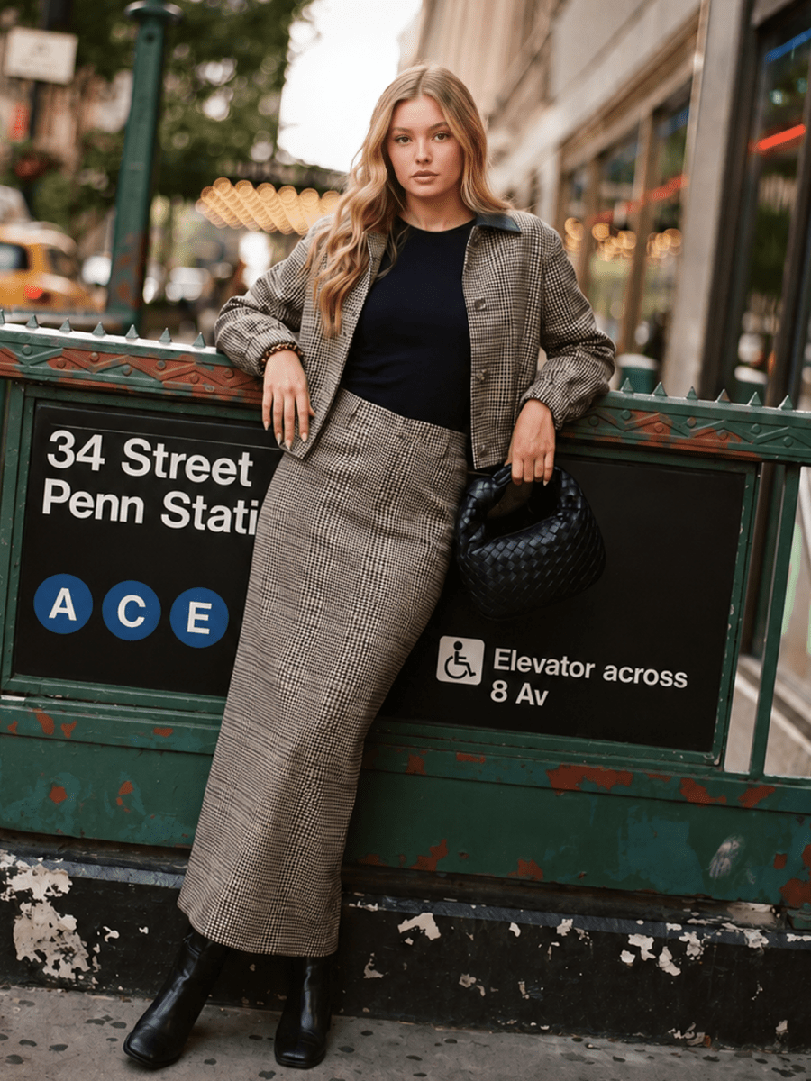 Delia Skirt (Brown) - Skirt - Yakira Bella