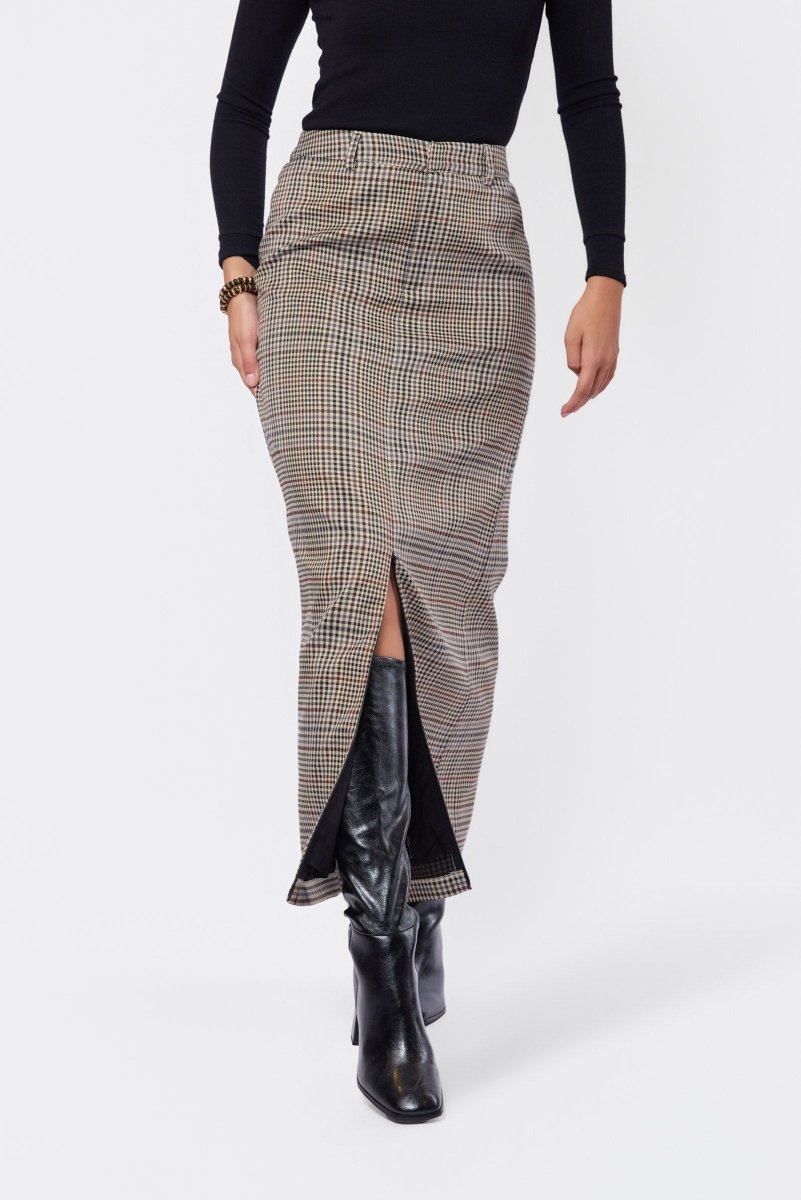 Delia Skirt (Brown) - Skirt - Yakira Bella