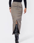 Delia Skirt (Brown) - Skirt - Yakira Bella