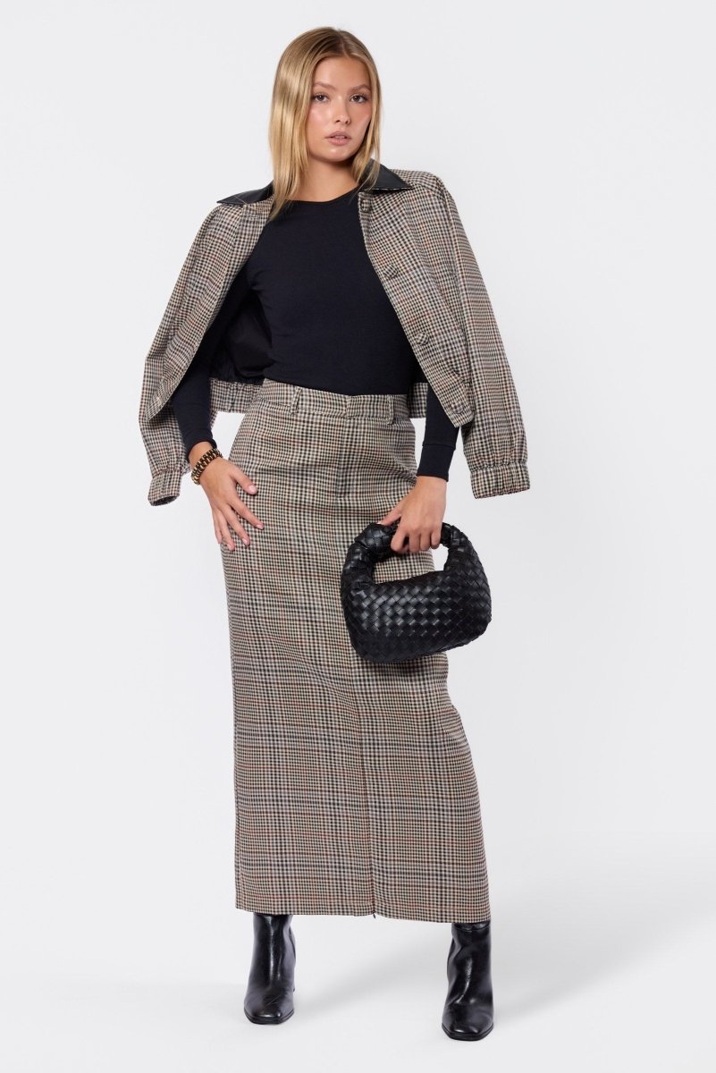 Delia Skirt (Brown) - Skirt - Yakira Bella