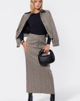 Delia Skirt (Brown) - Skirt - Yakira Bella