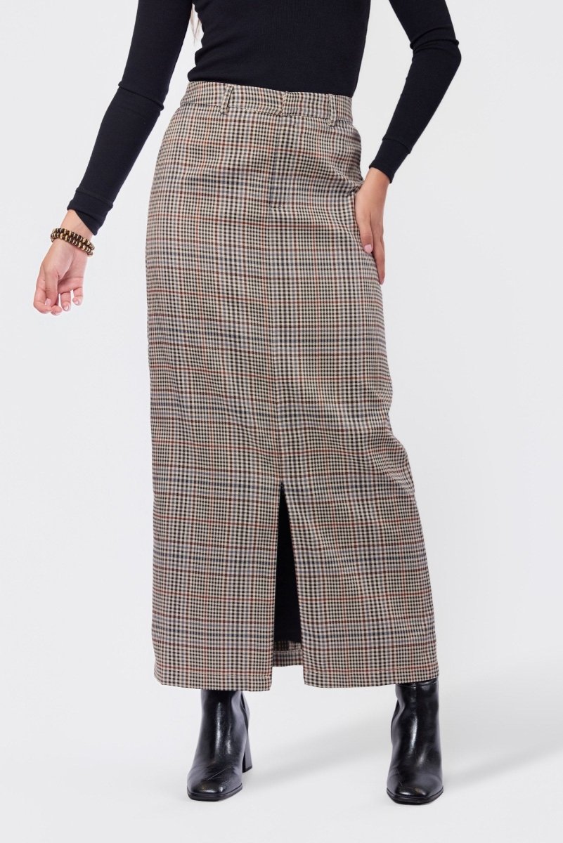 Delia Skirt (Brown) - Skirt - Yakira Bella