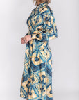 DELILAH DRESS (GREEN/GOLD) 48" - Dress - Yakira Bella