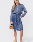Denver Skirt 23" (Blue) - Skirt - Yakira Bella
