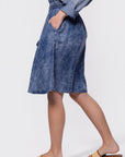 Denver Skirt 23" (Blue) - Skirt - Yakira Bella