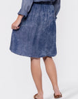 Denver Skirt 23" (Blue) - Skirt - Yakira Bella