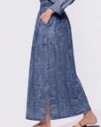 Denver Skirt 36" (Blue) - Skirt - Yakira Bella
