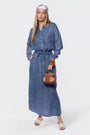 Denver Skirt 36" (Blue) - Skirt - Yakira Bella