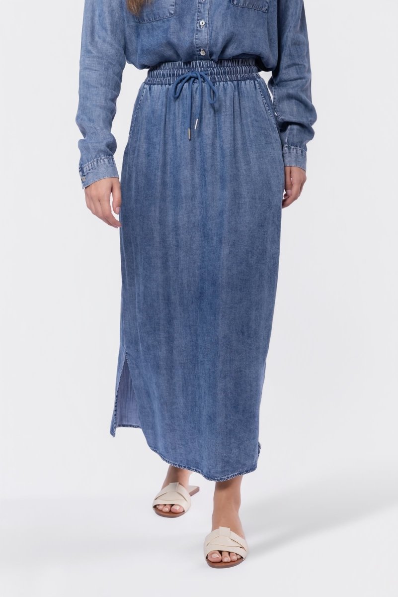 Denver Skirt 36" (Blue) - Skirt - Yakira Bella