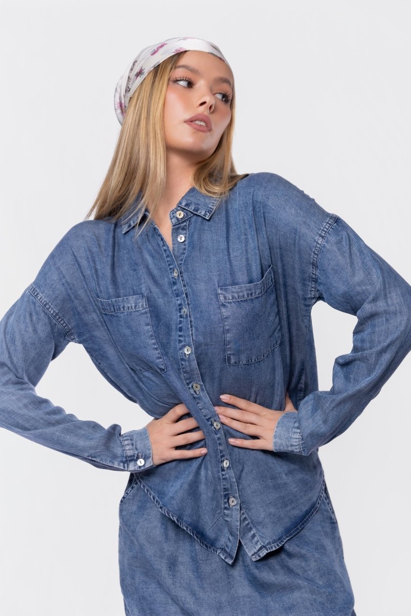 Denver Top (Blue) - Top - Yakira Bella