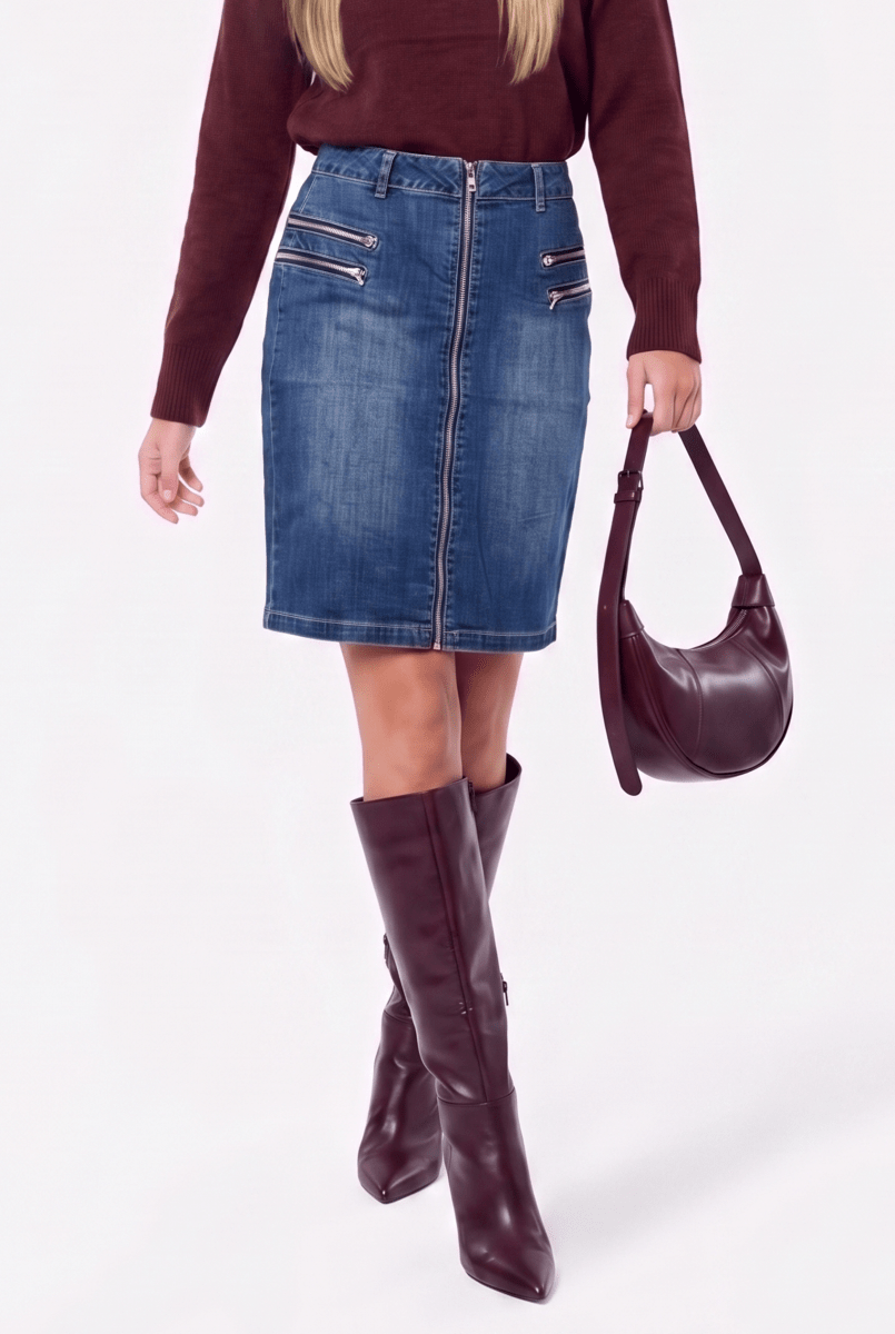 Devorah Skirt (Blue) - Skirt - Yakira Bella