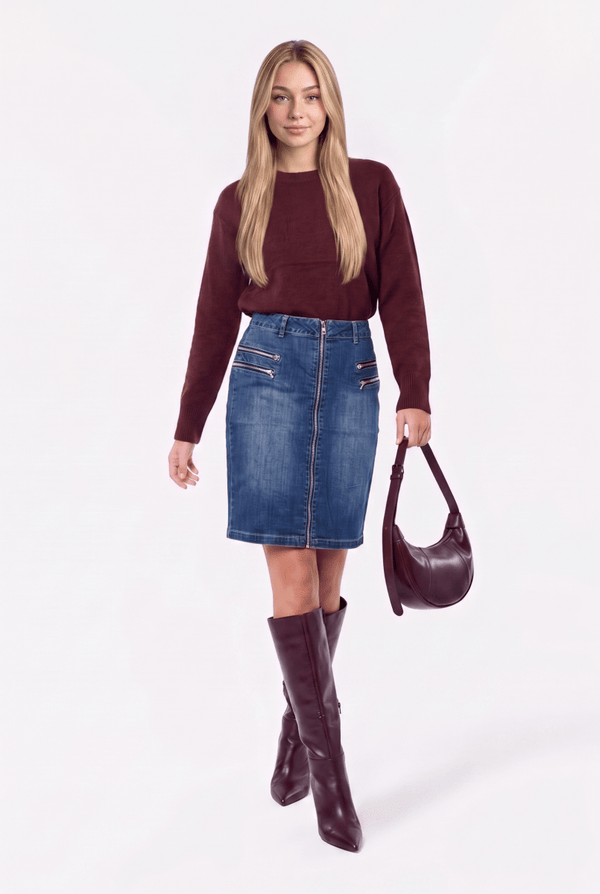 Devorah Skirt (Blue) - Skirt - Yakira Bella