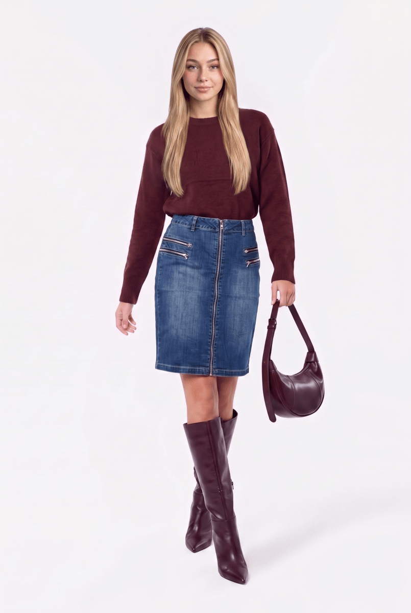 Devorah Skirt (Blue) - Skirt - Yakira Bella