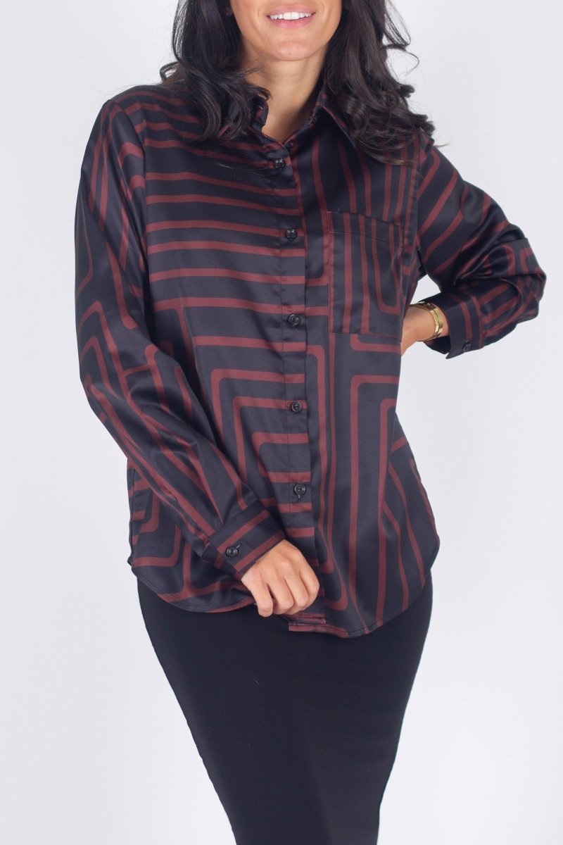 DIANA TOP (BROWN/BLACK) - Top - Yakira Bella