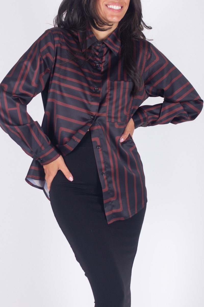 DIANA TOP (BROWN/BLACK) - Top - Yakira Bella