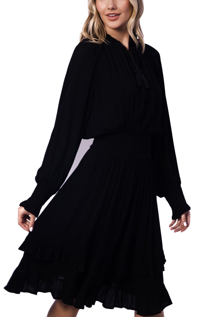 DITSY DRESS (Black) 36" & 40" - Dress - Yakira Bella