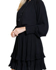 DITSY DRESS (Black) 36" & 40" - Dress - Yakira Bella