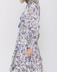 DITSY DRESS (BLUE) 40" - Dress - Yakira Bella