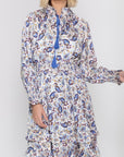 DITSY DRESS (BLUE) 40" - Dress - Yakira Bella